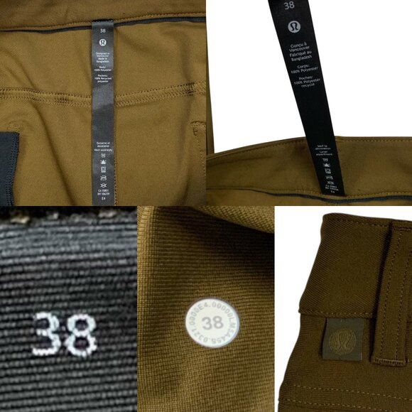 Lululemon Mens ABC Slim-Fit 5 Pocket Pant 38 Artifact Brown - Picture 5 of 13